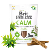Дентални пръчици Brit Dental Stick Calm with Hemp & Motherwort с коноп и L -триптофан- 7 бр.